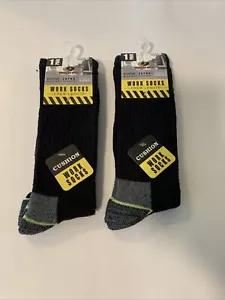 2 Pares de Calcetines de Trabajo Roble Musgo Cojín Extra Longitud Doble Talla 6-12 NUEVOS - Imagen 1 de 2
