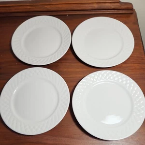 Gibson Home Antique Quilt Set of Four Salad Plates 7 5/8" - Picture 1 of 10