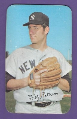 1971 Topps Super - #13  Fritz Peterson - New York Yankees - ExMt+ - Image 1 of 2