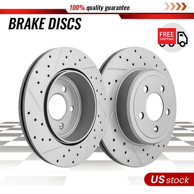 Rotores de freno traseros perforados 320 mm para Dodge Challenger Charger 2009-2023 300 Foto 1 de 4