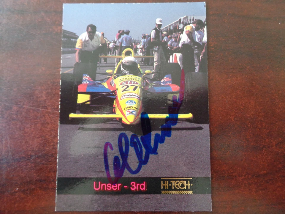 1993 Hi Tech Al Unser SIGNED AUTOGRAPH Trading Card #22 - Image 1 of 1