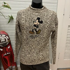 Vintage Mickey Mouse Pullover Zopfmuster Walt Disney World Gr. S - Bild 1 von 8