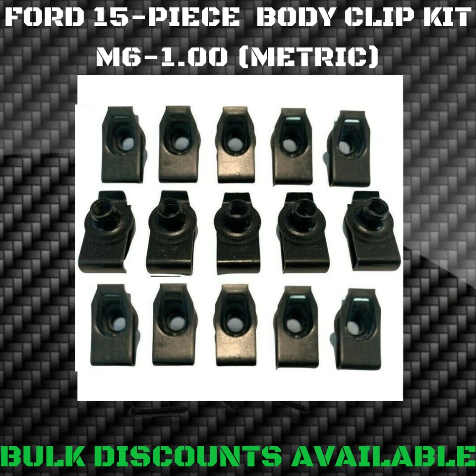 1983+ Ford Club Wagon Van Econoline E150 E250 E350 Body Clips U Nuts M6-1.00 OEM - Image 1 of 1