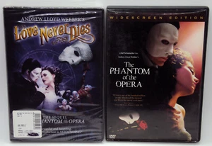 Andrew Lloyd Webber's LOVE NEVER DIES new & PHANTOM OF THE OPERA used 2 DVDs WS - Imagen 1 de 6
