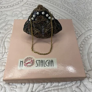 NOSTALGIA HANDBAGS VICTORIA HANDBAG VINTAGE MINIATURE VD228 - Picture 1 of 6