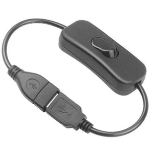 USB-Kabel Mit Ein / Aus-Verlängerungskabel Schalter Control Schwarz DE - Bild 1 von 12
