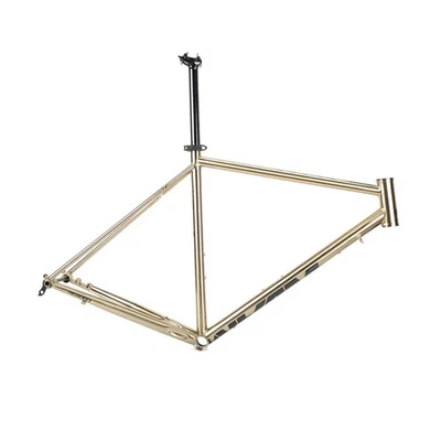 Cuadro de acero cromado molibdeno grava todoterreno bicicleta de carretera cuadro de freno de disco Foto 1 de 4