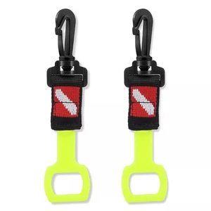 2Pcs Octopuses Mouthpieces Retainer 2nd Stage Regulator Keeper with Spring Clip - Picture 1 of 8