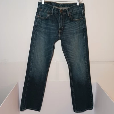 Jeans bootcut masculino Levi's 527 32X30 azul escuro denim caubói ocidental - Imagem 1 de 4