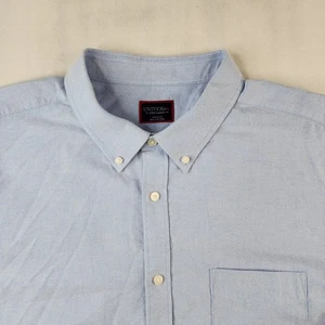 UNTUCKit Shirt Mens 3XL Blue Long Sleeve Button Up Casual Cotton Picardan XXXL - Picture 1 of 9