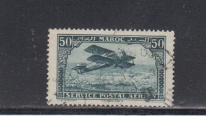 FRENCH MOROCCO :  1922/27 - USED  - SCOTT #  C3  AIR MAIL  (1) - Picture 1 of 1