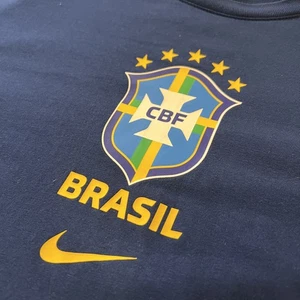 Brazil Brasil Soccer T-Shirt CBF Nike Mens Size M Medium Tshirt Blue Tee - Picture 1 of 13