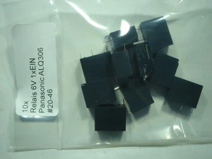 10x Relais 6V 1xEIN 10A 250V Panasonic ALQ306 #20-46#031b - Picture 1 of 8