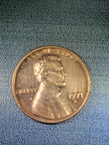 1971 S One Cent Die Crack - Picture 1 of 3