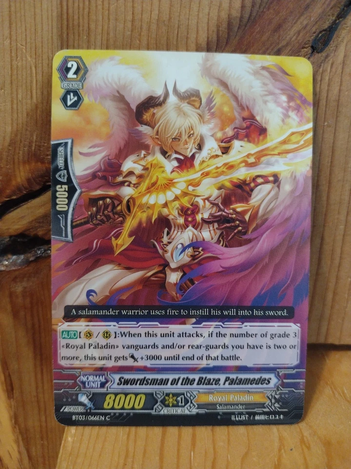 VANGUARD CARD FIGHT!! Swordsman of the Blaze, Palamedes.  BT03/066EN C - Image 1 of 1