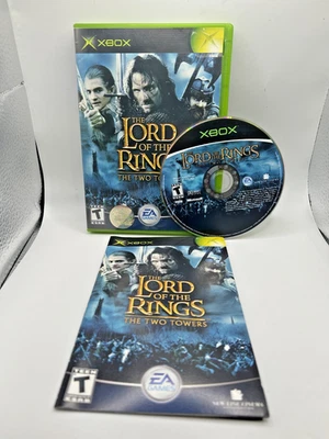 The Lord of the Rings: Two Towers (Xbox) Black Label Case/Disc/Manual  CIB - Image 1 of 4