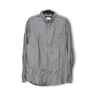 Camisa a rayas gris azul Threads & Heirs para hombre - grande Foto 1 de 2