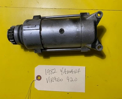 1982 Yamaha XV 920 XV920 J Virago Original OEM USED STARTER MOTOR with GEAR - Image 1 of 4