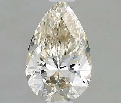 M Faint Brown/SI Clarity Natural GIA Certified Diamond Loose Pear 5x3 mm 0.30 Ct - Image 1 of 4