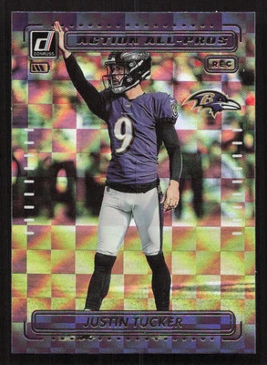 2022 Donruss Justin Tucker Action All-Pros #AP-20 Card - Image 1 of 2