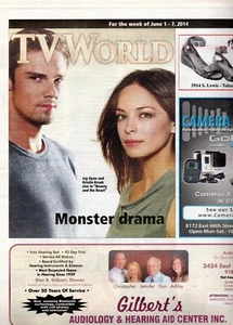 TV WORLD Magazine June 1-7 2014 Jay Ryan Kristin Kreuk Beauty and the Beast - Picture 1 of 1