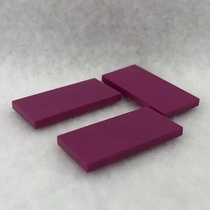 LEGO 87079 Magenta Tile 2 x 4 (x3) - Picture 1 of 2