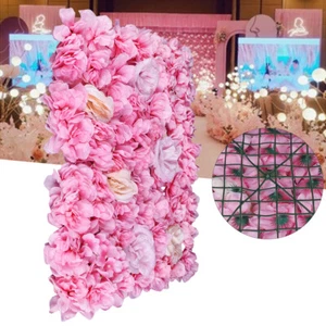 Rose & Hydrangea Artificial Flower Wall Panel Wedding Party Backdrop Decor 12Pcs - Picture 1 of 17