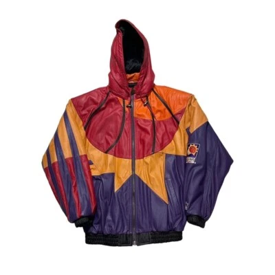 Vintage Phoenix Suns Leather Starter Jacket - Image 1 of 4