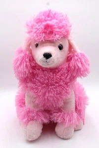 Ways to Celebrate 14" Pink Poodle W/ Bow Plush Puppy Dog Stuffed Animal Toy EUC - Picture 1 of 6