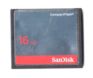 (HEAVILY DENTED) SanDisk Ultra 16GB 50MB/s CF Compact Flash Memory Card - Picture 1 of 9