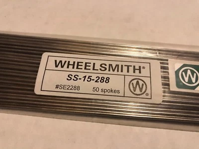 Wheelsmith SS15 288mm  Silver spokes Pack Of 50 - Image 1 of 4