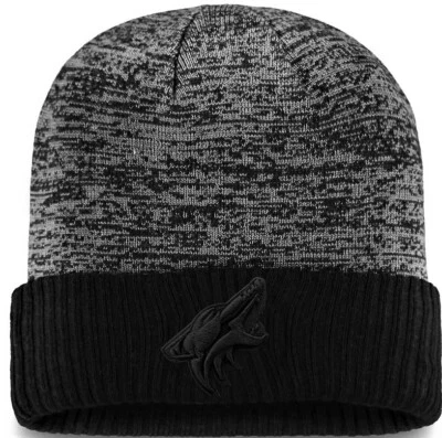 Arizona Coyotes NHL Fanatics Negro Hielo Viaje Puños Tejido Gorra Foto 1 de 2
