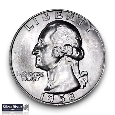 1958-D Washington Quarter (*BU/GEM Condition*) - Sharp Strike - Image 1 of 2