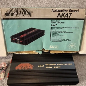 Vintage 500W Combat Power Amplifier NOS, NIB, 250W + 250W, RCA, With Wiring Kit - Picture 1 of 23