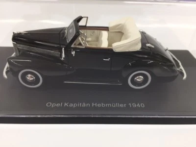 1:43 NEO 43265 OPEL KAPITAN HEBMULLER 1940 BLACK - Immagine 1 di 3