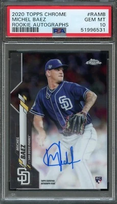 BB - 2020 Topps Chrome - #RAMB - Michel Baez - PSA 10 - Image 1 of 2