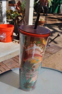 Starbucks 24 oz. Succulent Desert Red Lid Straw - Picture 1 of 2