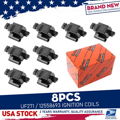 Ignition Coil OEM High Quality UF271/12558693 8pcs For GMC Savana 2500 2003-2007 - Image 1 of 4