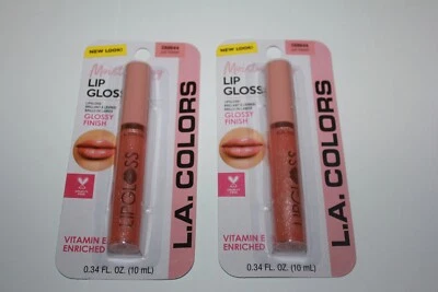L.A. Colors Moisture  Lip Gloss C68644 *JUST KISSED* Lot Of 2 Sealed - Image 1 of 2