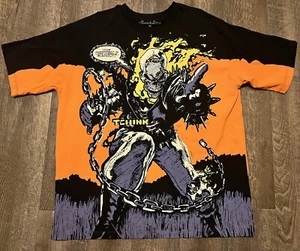 Ghost Rider Marvel All Over Megaprint Design Retrò Taglia XL - Foto 1 di 3