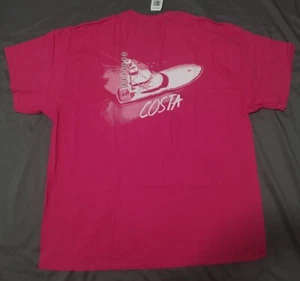 COSTA DEL MAR Deep Sea Boat Graphic T-Shirt - 2XL - Hot Pink - New w Tags - Picture 1 of 6