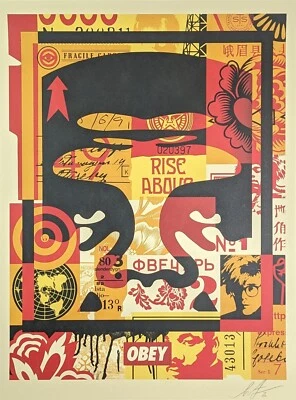 Frank Shepard Fairey, OBEY Face, Lithografie, handsigniert, datiert, 2020 - Bild 1 von 4