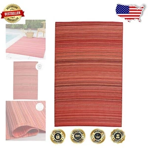 3 x 5 ft Waterproof Outdoor Rug - Fade & Spill Resistant - Recycled Plastic - Picture 1 of 9