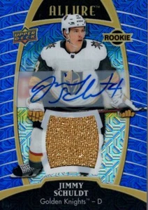 2019-20 Upper Deck Allure Jersey Auto Blue Line #61 Jimmy Schuldt Jersey /99 - Picture 1 of 2