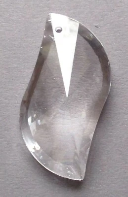 1 Flamme 50 x 22 mm Kristallanhänger Lampenschmuck Fensterschmuck #68 - Bild 1 von 4