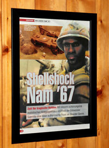 Shellshock Nam '67 / Final Fantasy X-2  Small Poster / Old Ad Page Framed PS2 