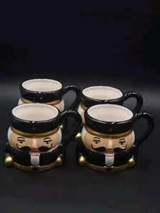 Set Of 4 Robert Stanley Christmas 18oz Nutcracker Coffee Mug Chocolate #TA2 - Picture 1 of 7