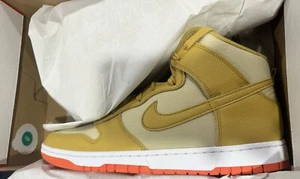 Size 12.5 - Nike Dunk High Wheat Gold - Picture 1 of 2