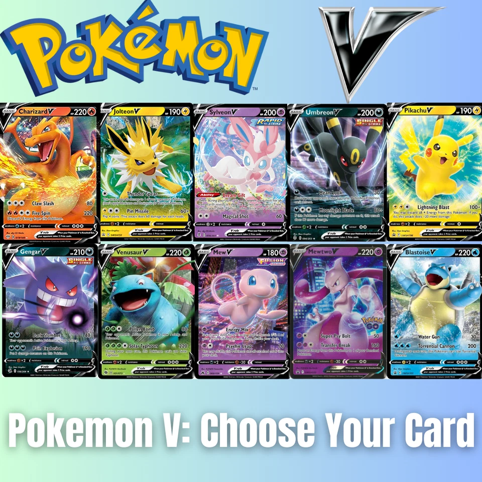 Pokemon V: Choose Your Card! Ultra Rare English Near Mint Huge Selection - Image 1 of 4