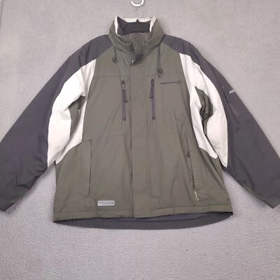 Куртка мужская Free Country FCXtreme XL зеленая черная на молнии с капюшоном на открытом воздухе - Изображение 1 из 4